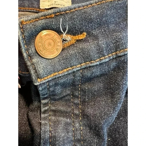 J crew jeans 8” rise toothpick  jeans size 32 T - Picture 4 of 6